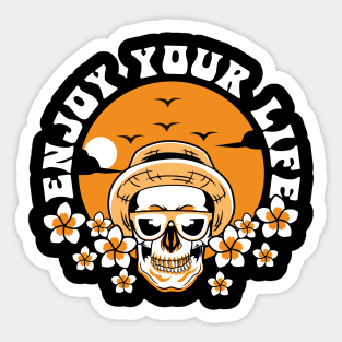 ENJOY YOUR LIFE SKULL Sticker